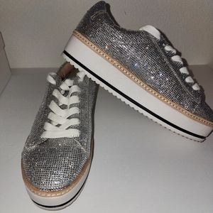 Rhinestone Tennis Shoes